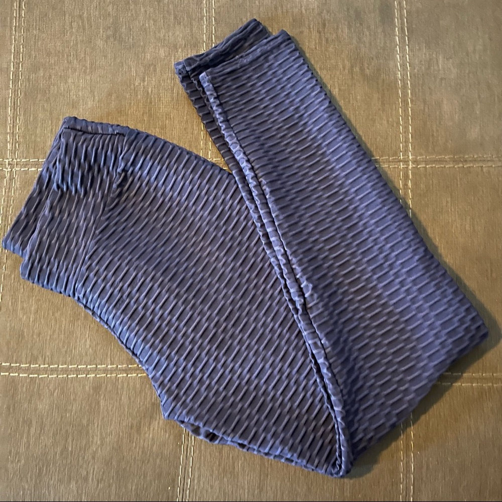 Navy Full Length Workout Leggings